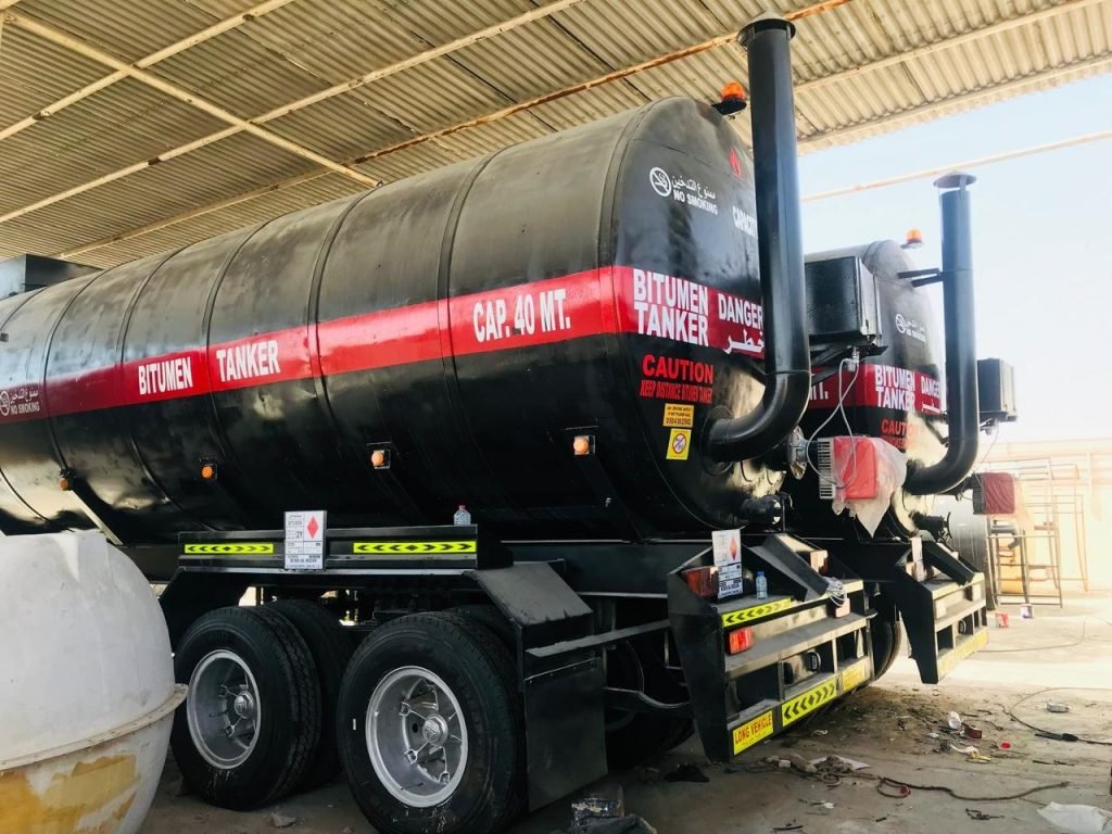 Modern 40MT bitumen road tankers for bulk bitumen transport in UAE – Rukn Al Mizan General Transport LLC,#Asphalt tanker rental #Bitumen tanker rental #Tanker rental services #Heavy vehicle rental #Best bitumen transport company in UAE #Best Asphalt transport company in UAE #Best bitumen transport #Best bitumen road transport #Rent Bitumen tanker trailer 40MT #Transport rental services in UAE #Bitumen tanker companies #Bitumen road tanker rental #Asphalt road tankers rental services